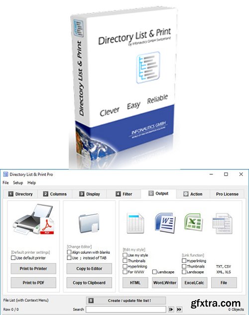 Directory List & Print Pro 4.08