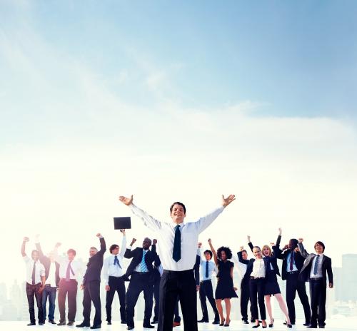 Business People Corporate Celebration Success Concept - 5450