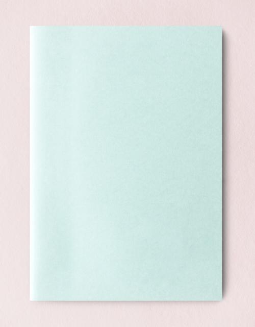 Blank blue book cover mockup - 1202124