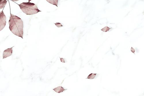 Metallic pink leaves pattern background illustration - 1203943