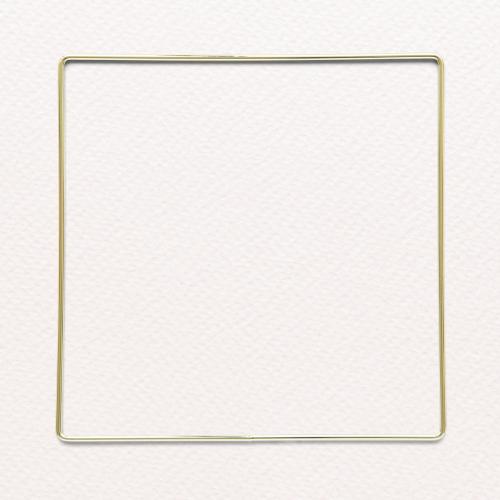 Square gold frame on paper texture background - 1204167