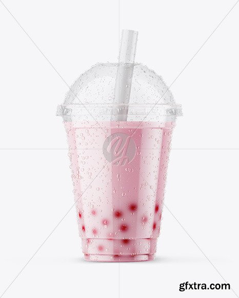 Milk Bubble Tea Cup Mockup 64105