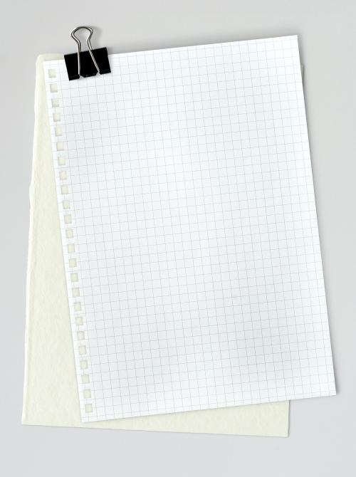 Blank white grid paper template - 1201919