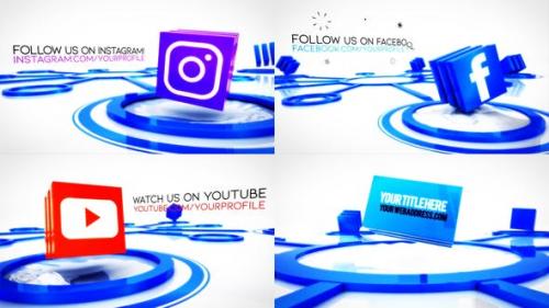 Videohive - Social Media Connections Titles - 27868122