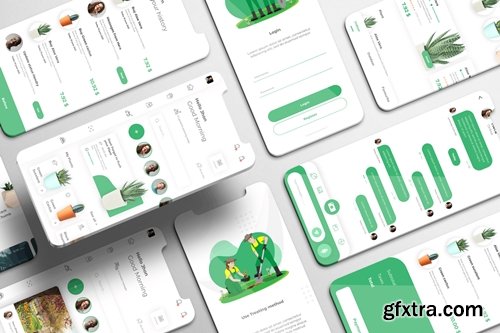 Plantae UI Kit - Gardening Services Apps