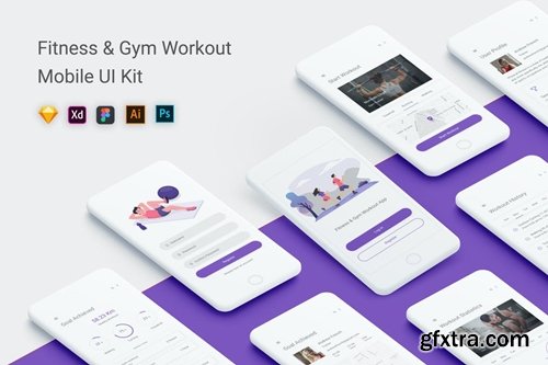 Fitness & Gym Workout UI Kit Mobile App