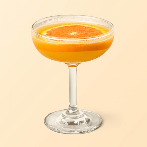 Fresh Orange Margarita cocktail on beige background mockup - 2280563
