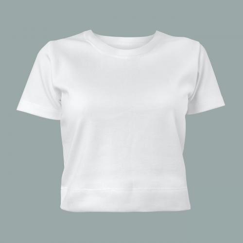 Simple white t-shirt isolated on background mockup - 2287422