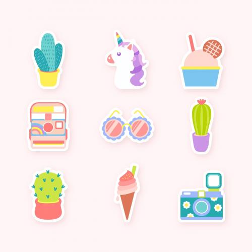 Cute sticker collection - 1234625