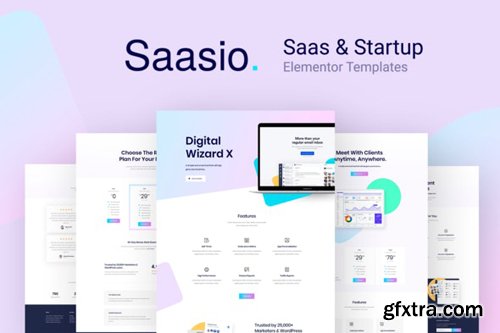 ThemeForest - Saasio v1.0 - Saas & Startup Elementor Templates - 27882602