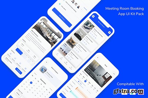 Meeting Room Booking App UI Kit Pack