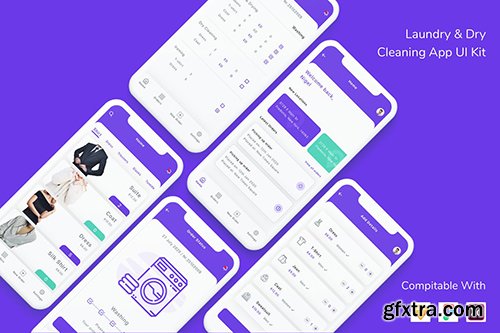 Laundry & Dry Cleaning App UI Kit