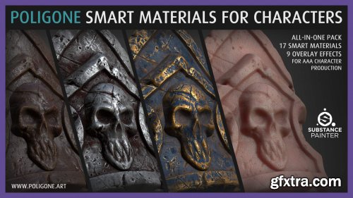 Artstation - Poligone Smart Material Collection for AAA Character Creation by Poligone