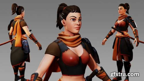 Victory 3D - Stylized Female Samurai Character Creation