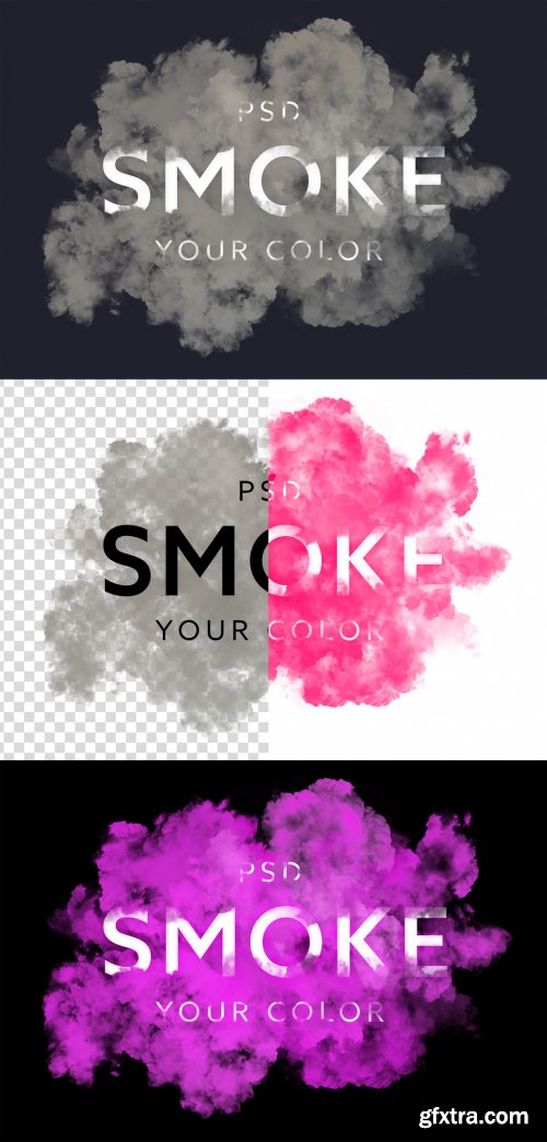 Smoke Text Effect Mockup 363640541