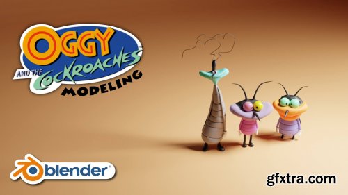 Modeling The Joey Character From Oggy And The Cockroaches Show