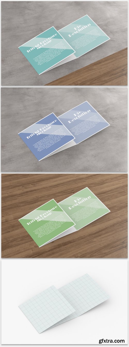 Mockup of a Trifold Brochure 364772516