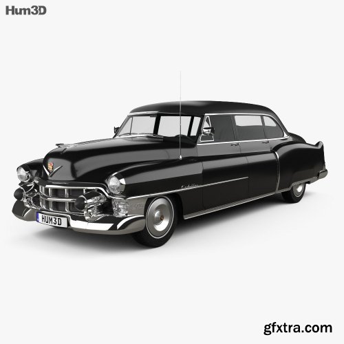 Cadillac 75 sedan 1953 3D model