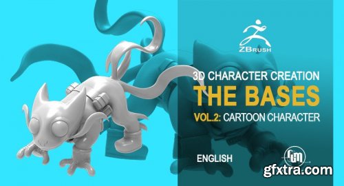 Artstation - Pet Cartoon Modeling - Master 3D Character Creation Zbrush Vol.2