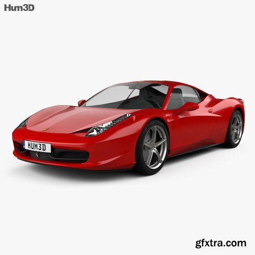 Ferrari 458 Italia 2011 3D model
