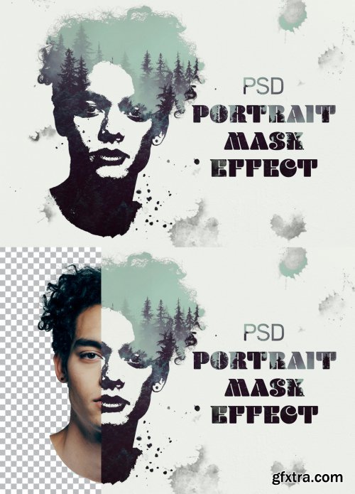 Stamp Portrait Dual Exposure Mockup 368095716