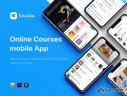 ThemeForest - Edulake - Online Course UI Kit for Sketch 27897739