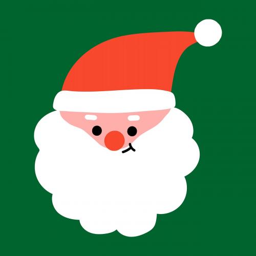 Santa Claus Christmas holiday social ads template illustration - 1230434