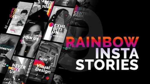 Videohive - Rainbow Instagram Stories - 24495969