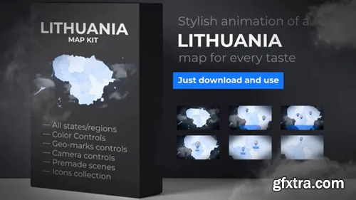 Videohive Lithuania Map - Republic of Lithuania Map Kit 27954534