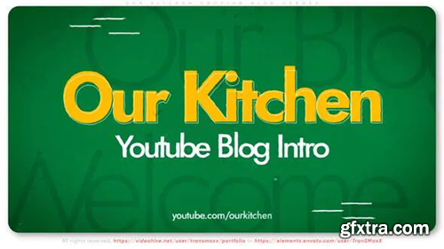 Videohive Our Kitchen – Cooking Blog Opener 27981631