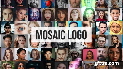 Videohive - Mosaic Photos Logo Reveal - 27907346
