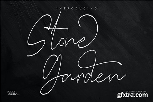 Stone Garden Script Font