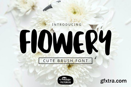 Flowery Brush Font