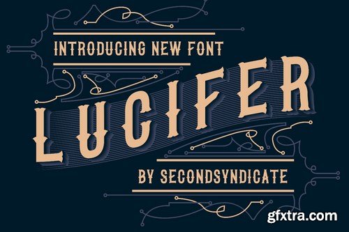 LUCIFER - Black letter font