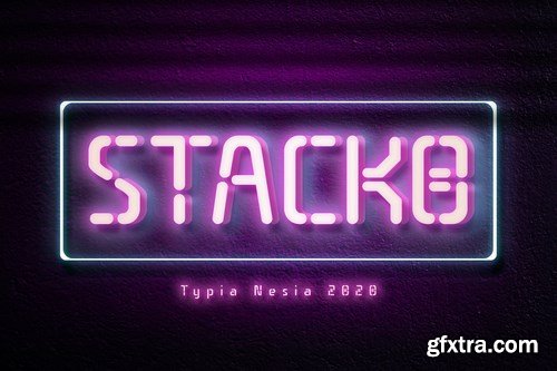 Stacko Neon Font
