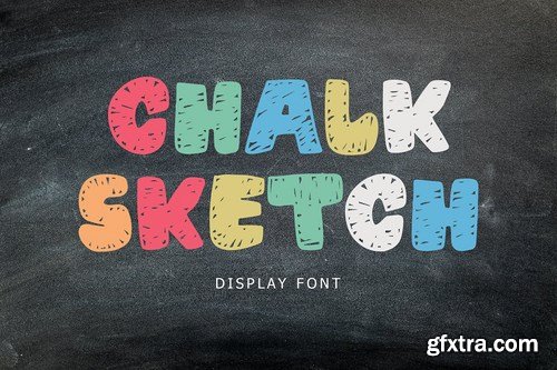 CM - Chalk Sketch Display Font 5275777