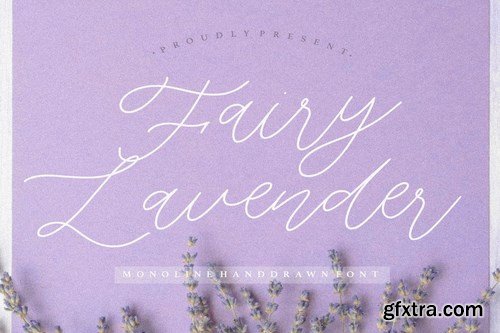 Fairy Lavender YH - Monoline Font
