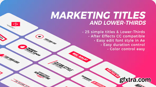 Videohive Marketing Titles & Lower-Thirds 28117505