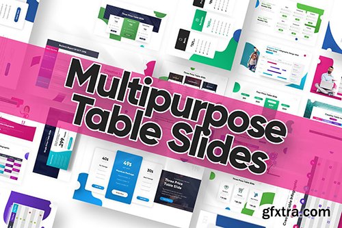 Multipurpose Table Slide PowerpointTemplae