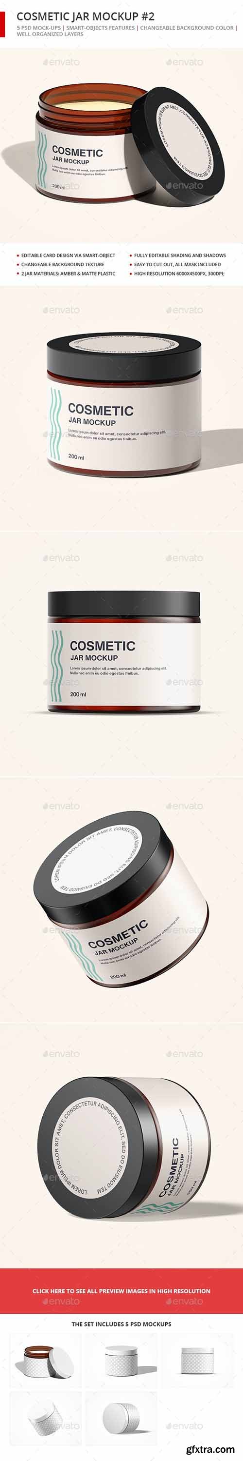 GraphicRiver - Cosmetic Jar Mockup Set 2 26730348