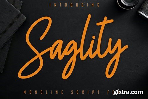 Saglity Monoline Script Font