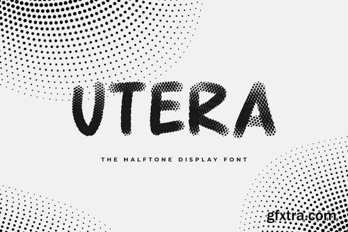 Utera - The Halftone Display Font