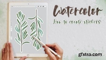 Watercolor Illustrations in Procreate 5: How to create stickers