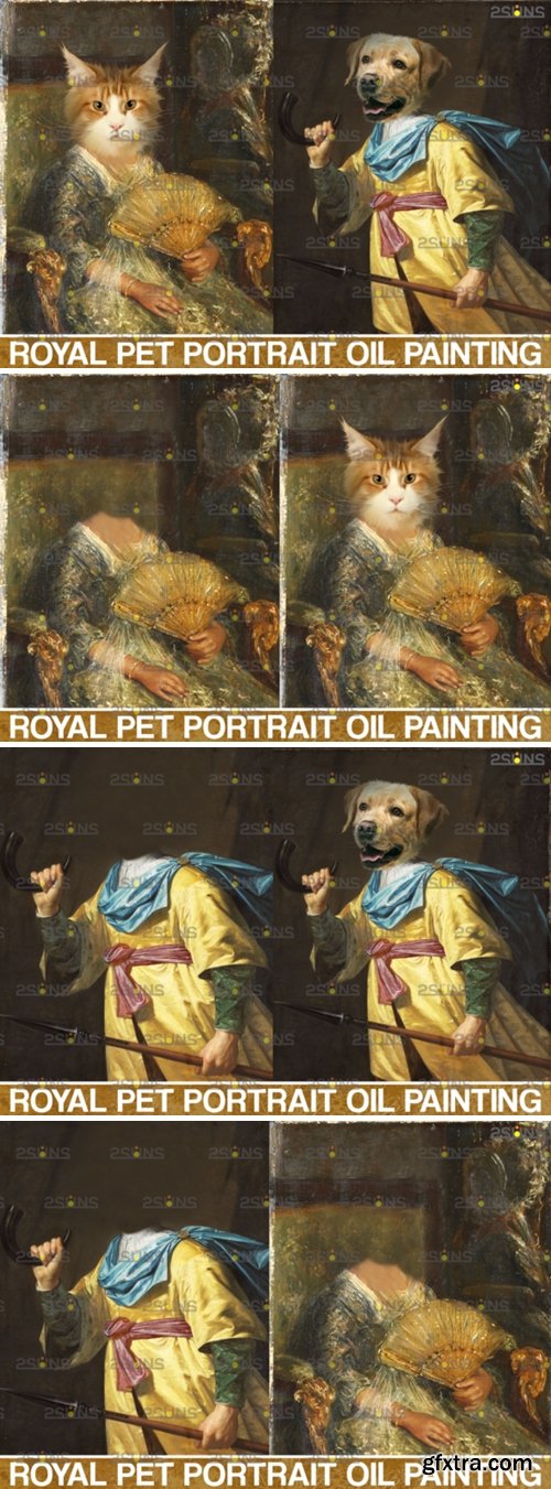 Royal Pet Portrait Templates Vol.11 5023725