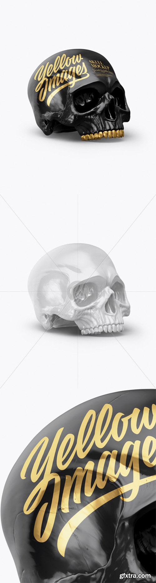 Skull Mockup - Half Side View 20853