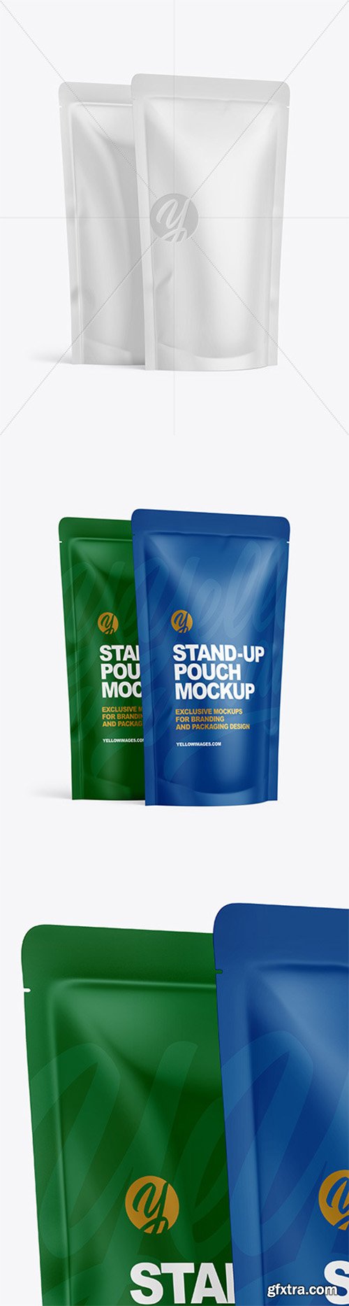 Two Matte Stand-up Pouches Mockup 64299