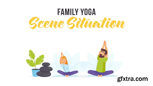 Videohive Family yoga - Scene Situation 28256082