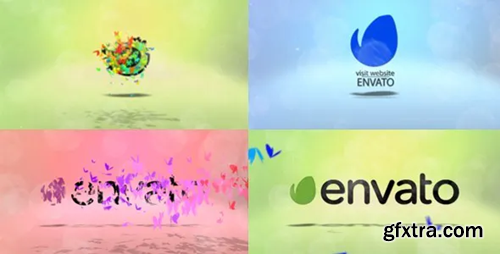 Videohive Colorful Butterfly Logo Pack 13066321