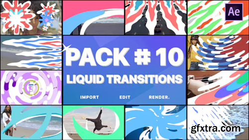 Videohive Liquid Transitions Pack 10 | After Effects 28302089