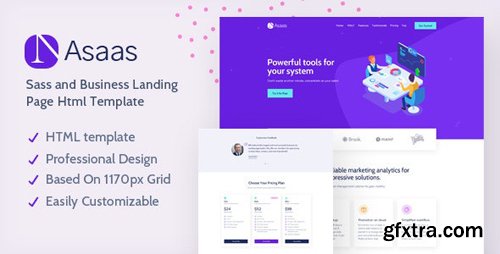 ThemeForest - Asaas v1.0 - Saas Landing Page HTML Template (Update: 4 August 20) - 27915254